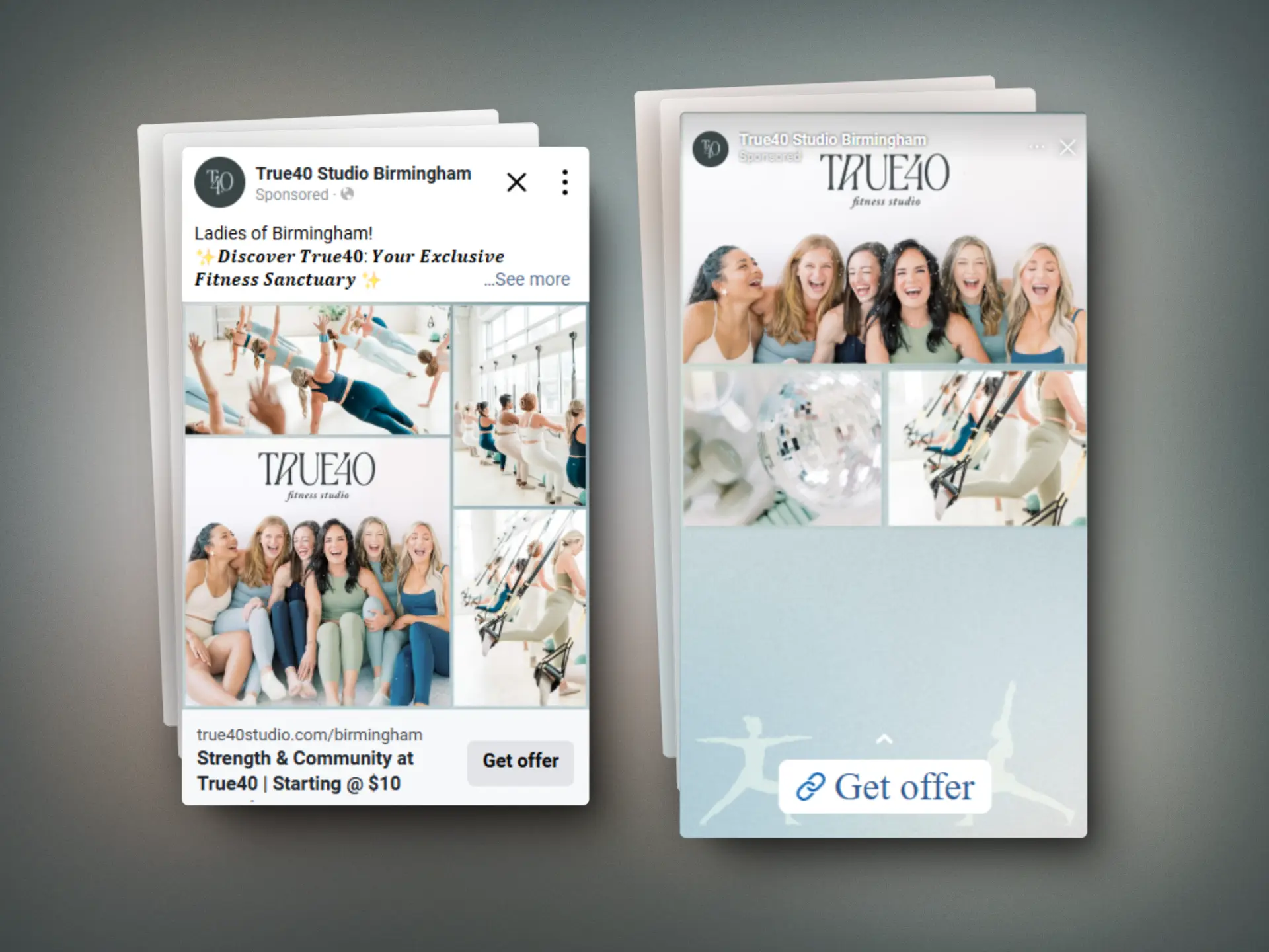 True40 Birmingham digital marketing campaign ad creatives