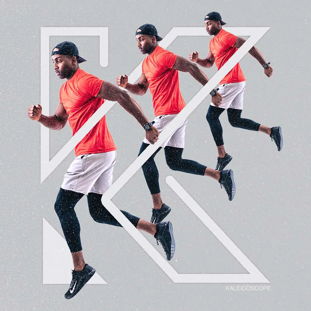 Kaleidoscope Athletic Apparel product photography - model in apparel